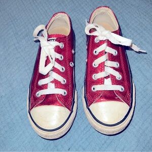 Converse Shiny Hot Pink Sneakers